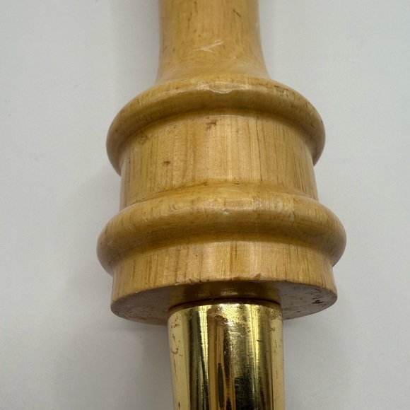 Amber Weizen Ale Tap Handle with Natural Wood Finish - Picture 5 of 9